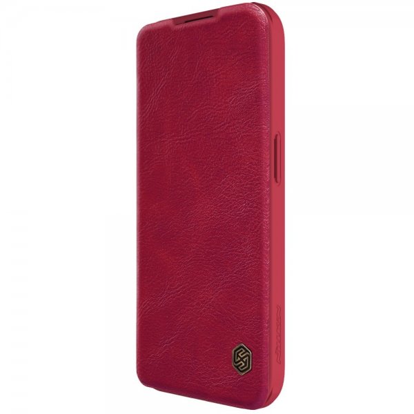 Nillkin iPhone 15 Pro Fodral Qin Pro Series Röd