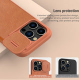 Nillkin iPhone 15 Pro Fodral Qin Pro Series Röd