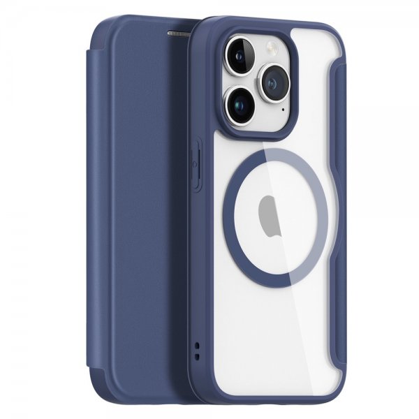 Dux Ducis iPhone 15 Pro Fodral Skin X Pro Series MagSafe Blå