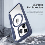 Dux Ducis iPhone 15 Pro Fodral Skin X Pro Series MagSafe Blå