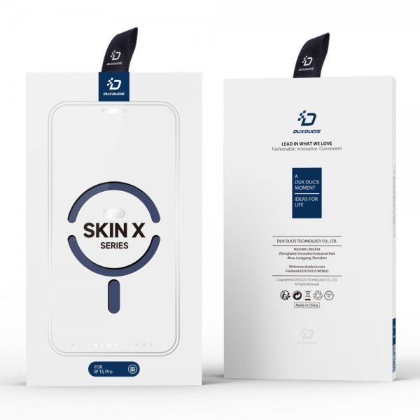 Dux Ducis iPhone 15 Pro Fodral Skin X Pro Series MagSafe Blå