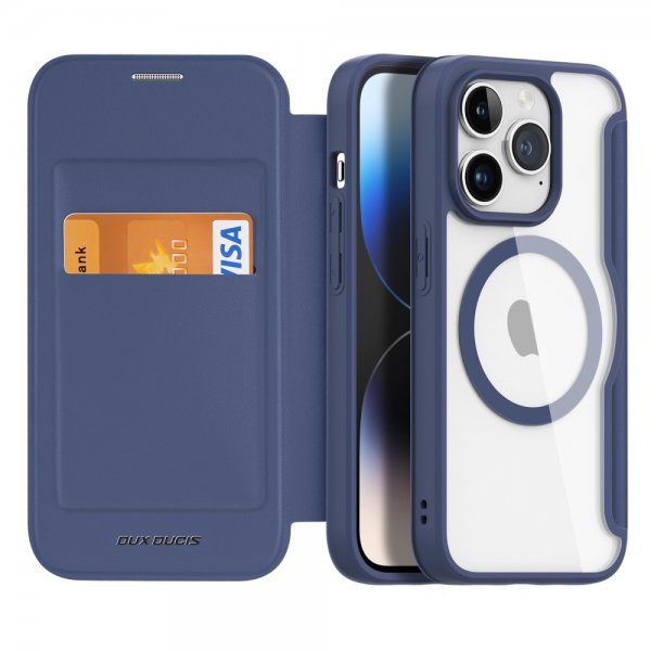 Dux Ducis iPhone 15 Pro Fodral Skin X Pro Series MagSafe Blå