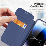 Dux Ducis iPhone 15 Pro Fodral Skin X Pro Series MagSafe Blå