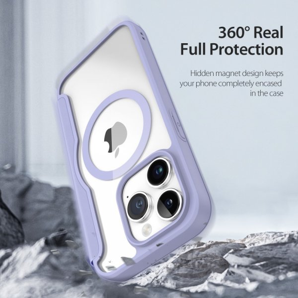 Dux Ducis iPhone 15 Pro Fodral Skin X Pro Series MagSafe Lila