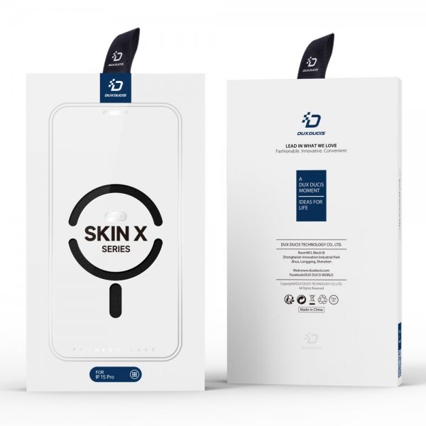 Dux Ducis iPhone 15 Pro Fodral Skin X Pro Series MagSafe Svart