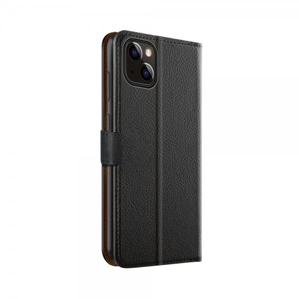 Xqisit iPhone 15 Pro Fodral Slim Wallet Selection Svart