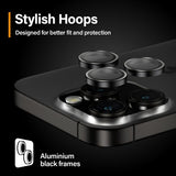 PanzerGlass iPhone 15 Pro/iPhone 15 Pro Max Kameraskydd Hoops Svart