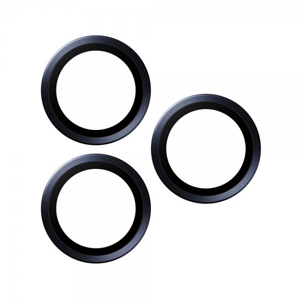PanzerGlass iPhone 15 Pro/iPhone 15 Pro Max Kameraskydd Hoops Blue Titanium