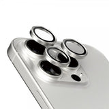 PanzerGlass iPhone 15 Pro/iPhone 15 Pro Max Kameraskydd Hoops White Titanium