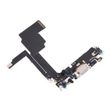 iPhone 15 Pro Laddkontakt med Flexkabel - Vit
