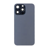 iPhone 15 Pro Max Baksida Glas Komplett OEM - Titanblå