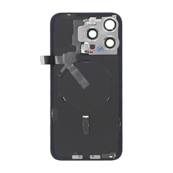 iPhone 15 Pro Max Baksida Glas Komplett OEM - Titansvart