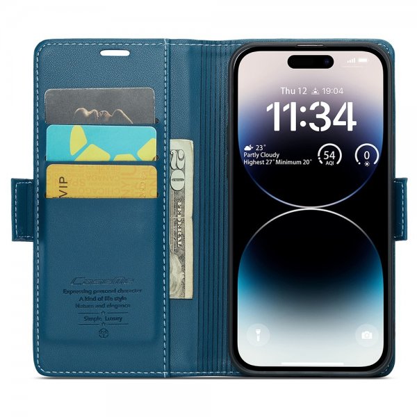 CaseMe iPhone 15 Pro Max Fodral 023 Series Blå