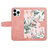 iPhone 15 Pro Max Fodral Blommönster Rosa