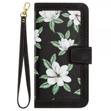 iPhone 15 Pro Max Fodral Blommönster Svart