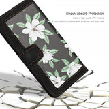 iPhone 15 Pro Max Fodral Blommönster Svart