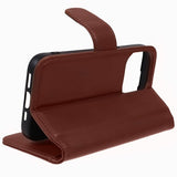 Nordic Covers iPhone 15 Pro Max Fodral Essential Leather Maple Brown