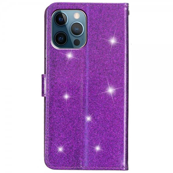 iPhone 15 Pro Max Fodral Glitter Lila
