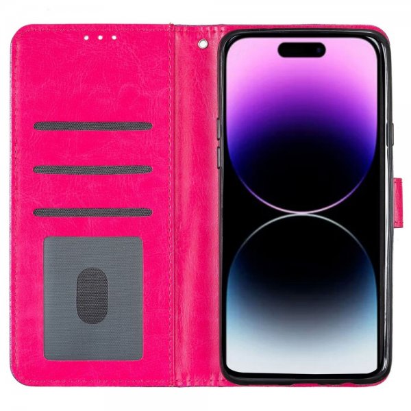 iPhone 15 Pro Max Fodral Glitter Magenta