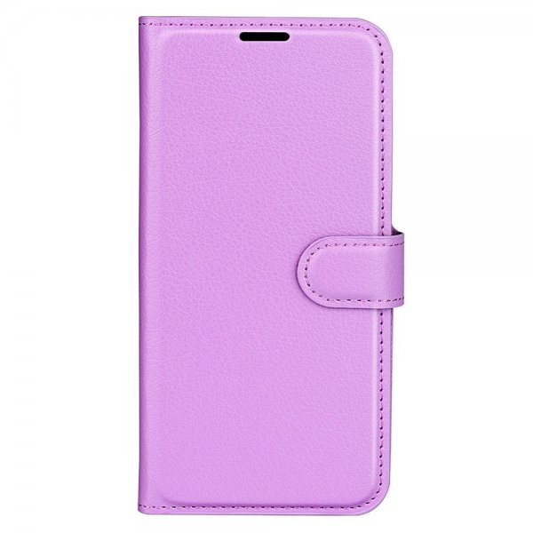 iPhone 15 Pro Max Fodral Litchi Lila
