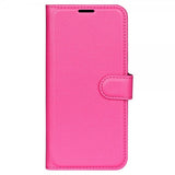 iPhone 15 Pro Max Fodral Litchi Magenta
