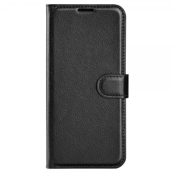 iPhone 15 Pro Max Fodral Litchi Svart