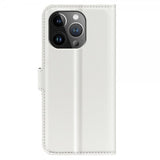 iPhone 15 Pro Max Fodral Litchi Vit