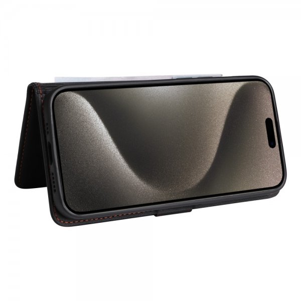 Betopnice iPhone 15 Pro Max Fodral med Löstagbart Skal 005 Svart