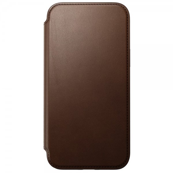 Nomad iPhone 15 Pro Max Fodral Modern Leather Folio Brun