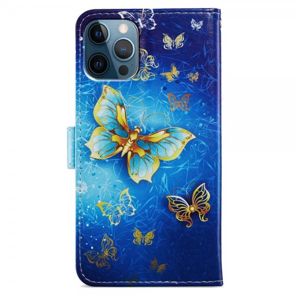 iPhone 15 Pro Max Fodral Motiv Gyllene Fjäril