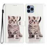 iPhone 15 Pro Max Fodral Motiv Kattunge Vit