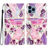 iPhone 15 Pro Max Fodral Motiv Lila Blommor
