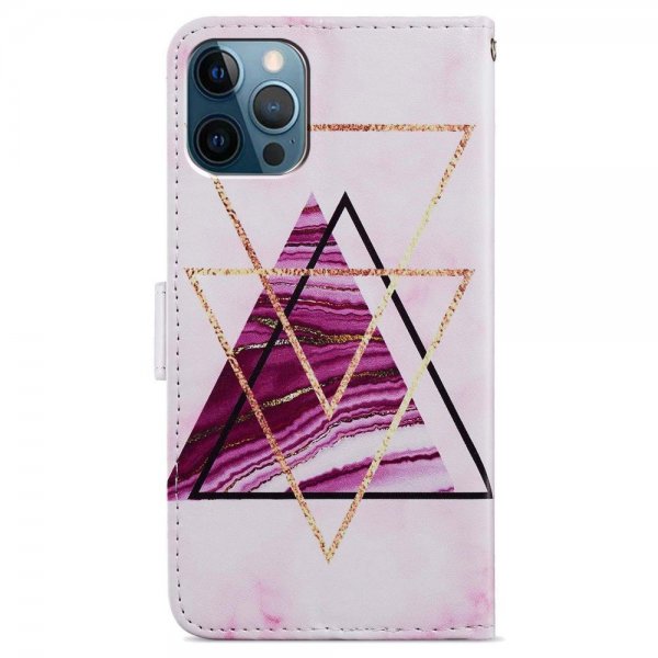 iPhone 15 Pro Max Fodral Motiv Trianglar Marmor