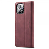 CaseMe iPhone 15 Pro Max Fodral Retro Flip Röd