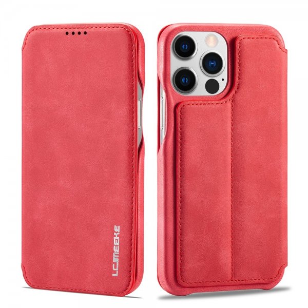 Lc.Imeeke iPhone 15 Pro Max Fodral Retro Röd