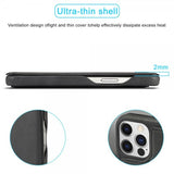 Lc.Imeeke iPhone 15 Pro Max Fodral Retro Svart