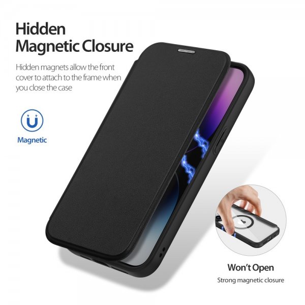 Dux Ducis iPhone 15 Pro Max Fodral Skin X Pro Series MagSafe Svart