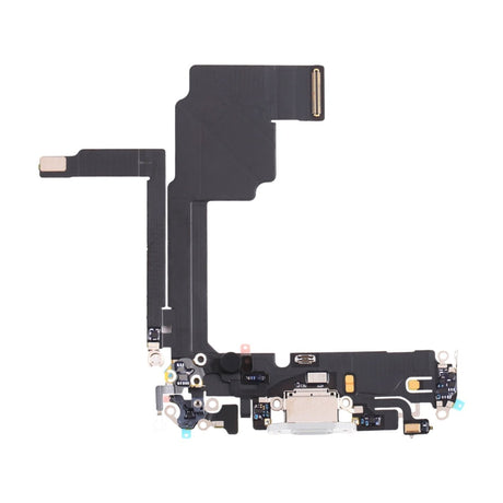 iPhone 15 Pro Max Laddkontakt med Flexkabel - Vit