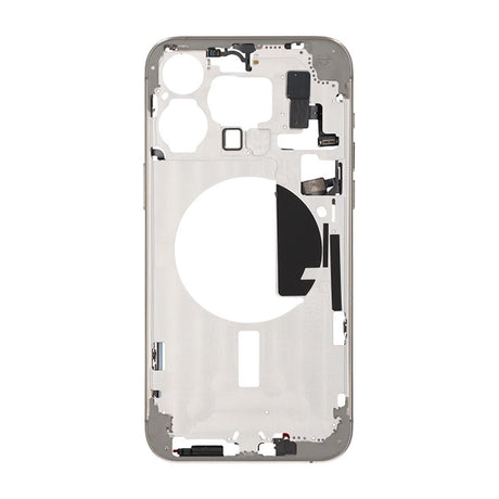 iPhone 15 Pro Max Mittenram med smådelar OEM - Naturlig Titan