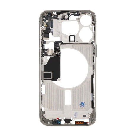 iPhone 15 Pro Max Mittenram med smådelar OEM - Naturlig Titan