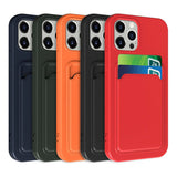 iPhone 15 Pro Max Skal Silikon Kortfack Svart