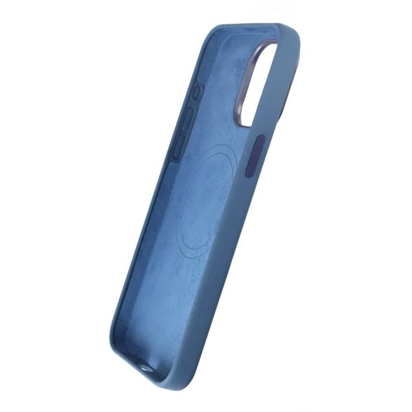 Rvelon iPhone 15 Pro Max Skal Silikon MagSafe Mörkblå