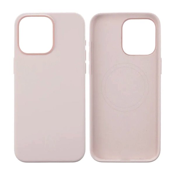 Rvelon iPhone 15 Pro Max Skal Silikon MagSafe Rosa