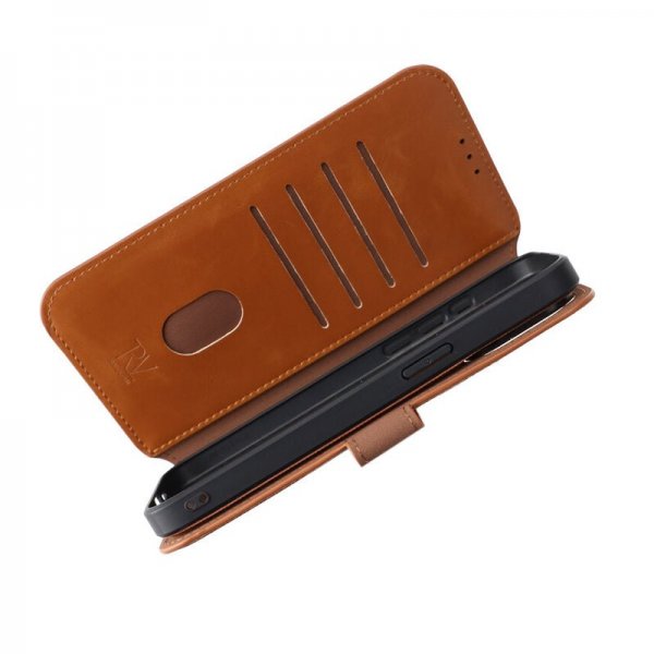 Rvelon iPhone 15 Pro Max Fodral Magnetiskt Avtagbart Skal Brun
