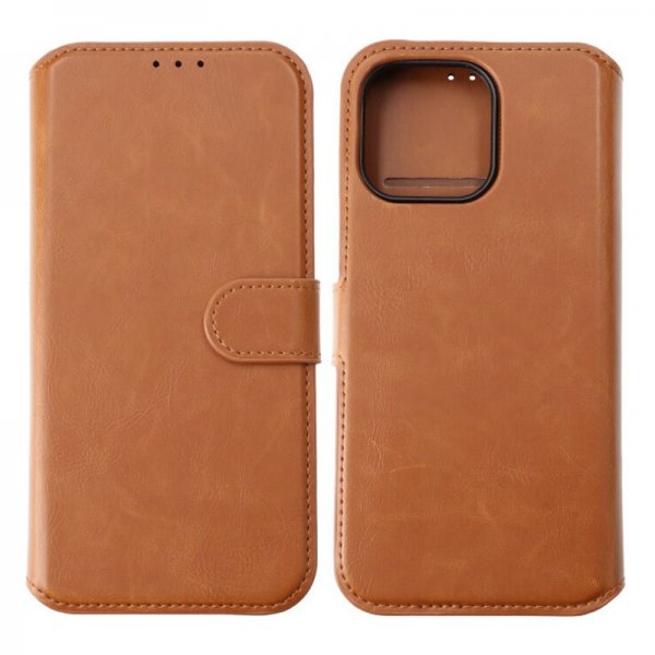 Rvelon iPhone 15 Pro Max Fodral Magnetiskt Avtagbart Skal Brun