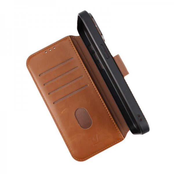Rvelon iPhone 15 Pro Max Fodral 4 Kortfack MagSafe Brun