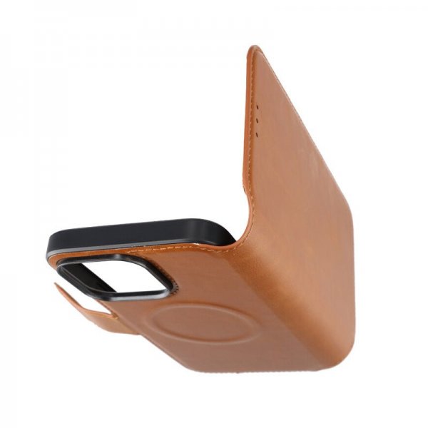 Rvelon iPhone 15 Pro Max Fodral 4 Kortfack MagSafe Brun