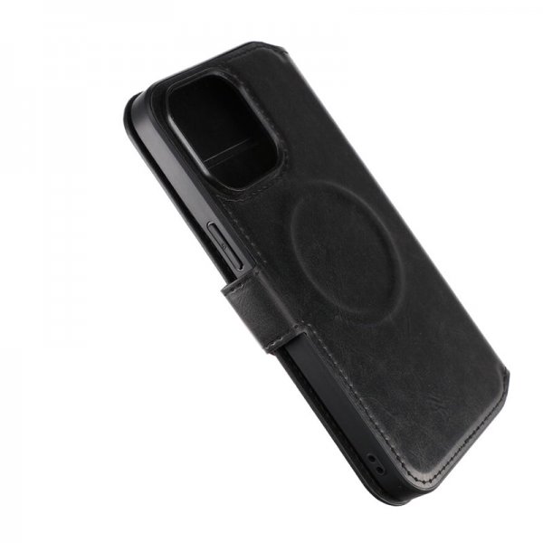 Rvelon iPhone 15 Pro Max Fodral 4 Kortfack MagSafe Svart