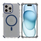 Rvelon iPhone 15 Pro Max Skal Förstärkta Hörn Blå