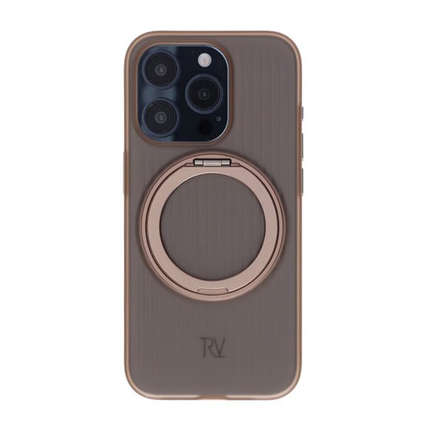 Rvelon iPhone 15 Pro Max Skal Roterbart MagSafe Stativ Brun